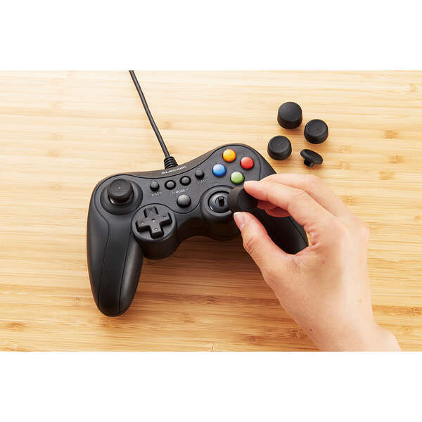  wire 13 button game pad FPS Special . specification oscillation function installing XInput.DirectInput. both correspondence Cross placement (Xbox series placement ) type :JC-GP30XVBK