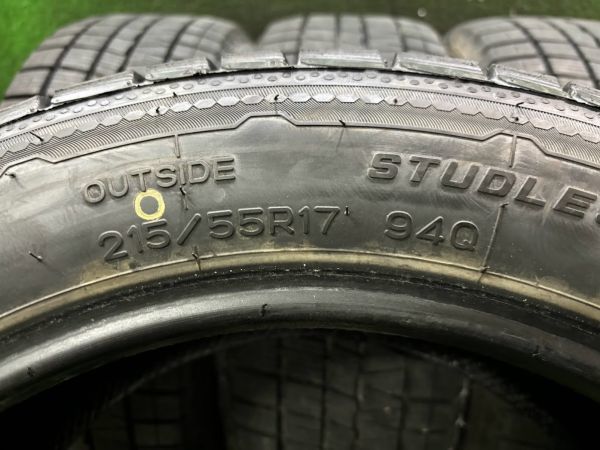 19年製　ナンカン　CORSAFA　215/55R17　4本　スタッドレスタイヤ　深溝　8.7ｍｍ以上　_画像7