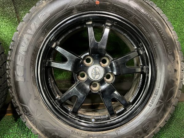 プリウス30系後期　グッドイヤー　アイスナビ6　195/65R15　純正アルミホイール付き　4本　6J　ET45/5H　100　溝あり　スタッドレスタイヤ_画像5