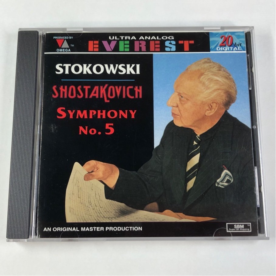 ☆ストコフスキー ショスタコーヴィチ 交響曲第5番 ニューヨーク・スタジアム交響楽団 EVEREST EVC9030 CD_ストコフスキー