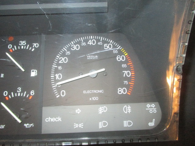 # Lancia Thema speed meter used 82418257 parts taking equipped instrument cluster tachometer #