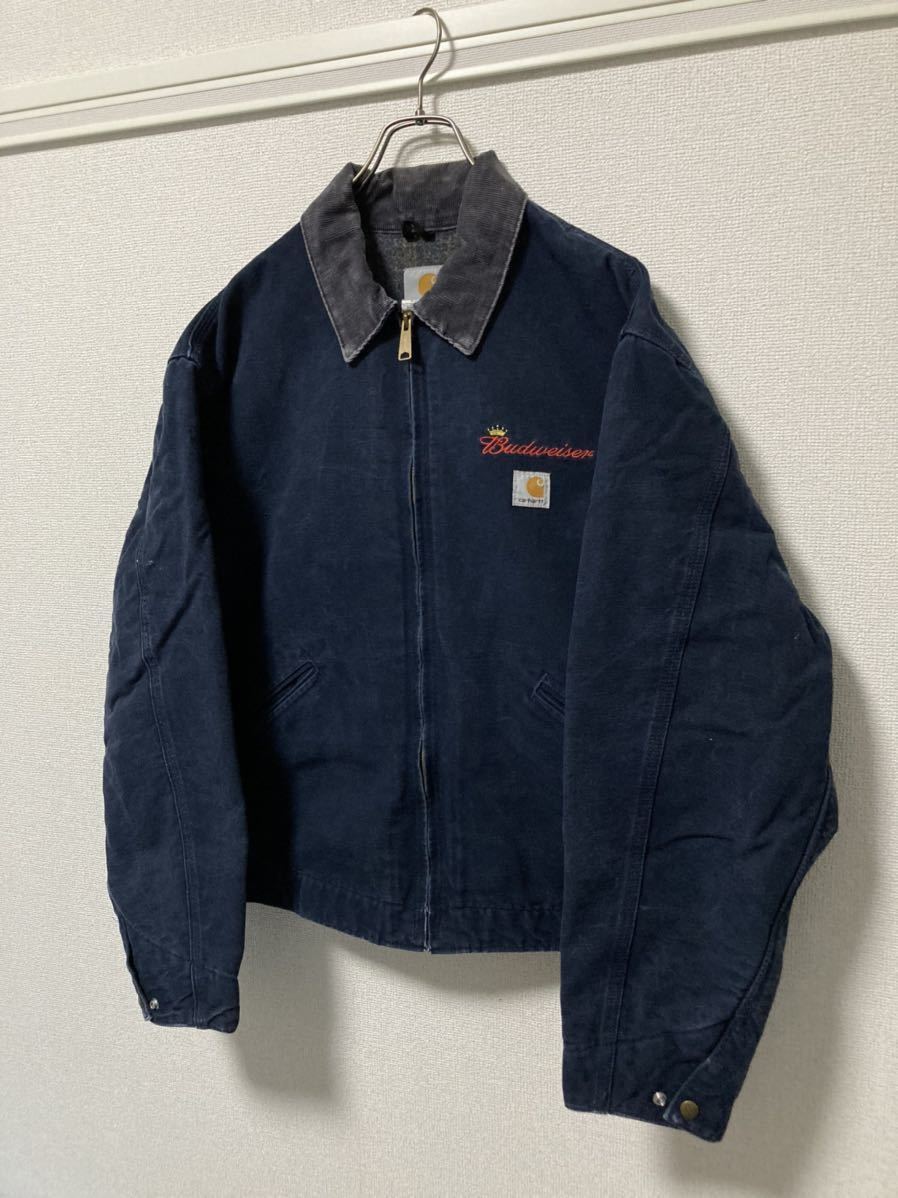 希少 裏地キルティング USA製 80s Carhartt デトロイトジャケット-