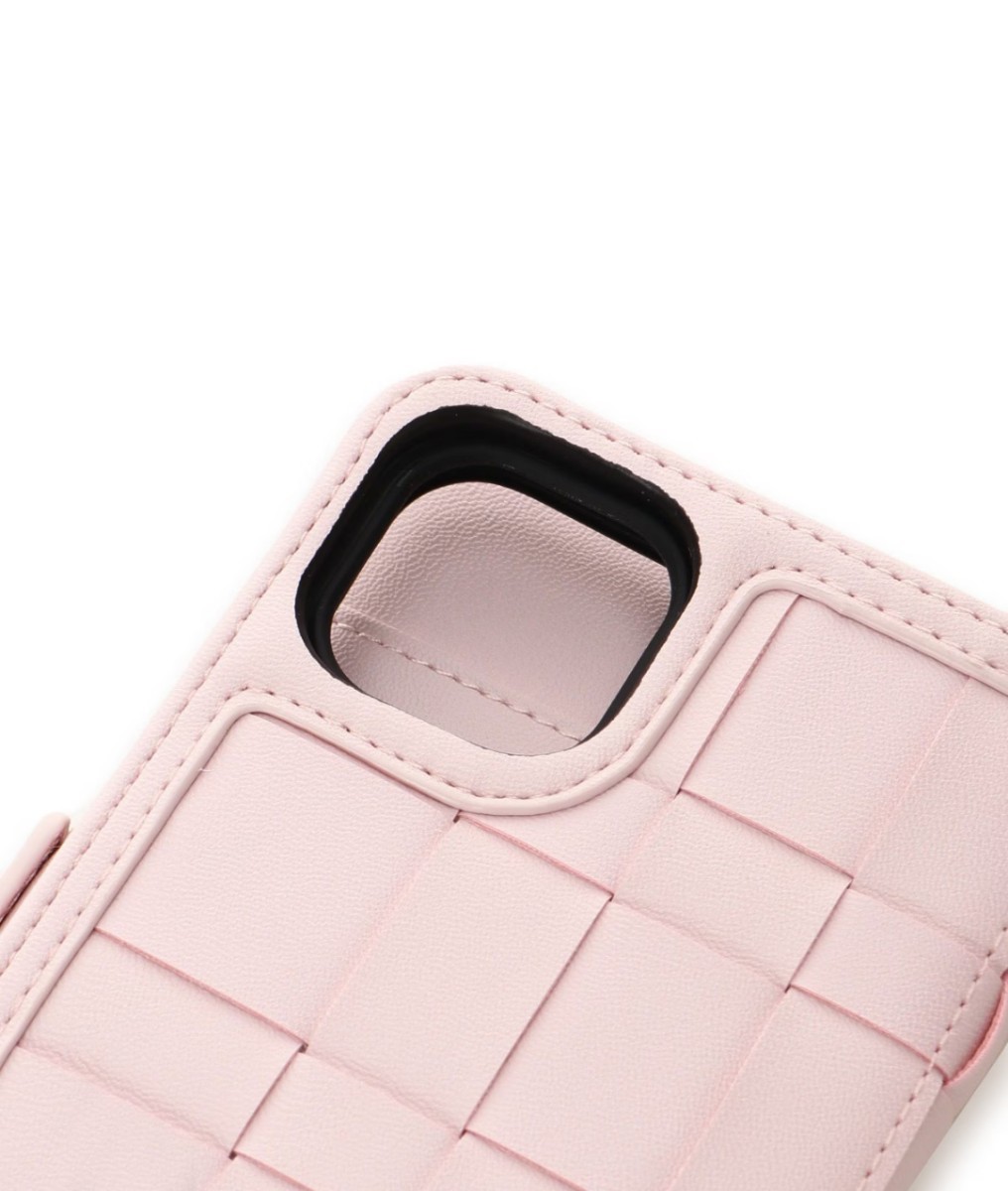 新品 サマンサタバサプチチョイス iPhone13ケース メッシュデザイン ピンク スマホケース 手帳型 アイフォン_画像6