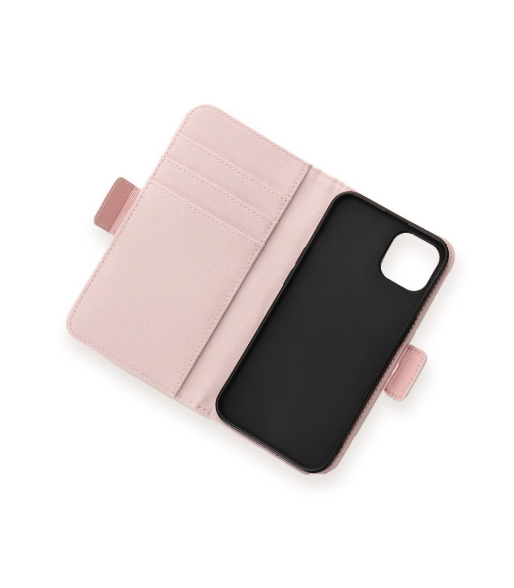 新品 サマンサタバサプチチョイス iPhone13ケース メッシュデザイン ピンク スマホケース 手帳型 アイフォン_画像4