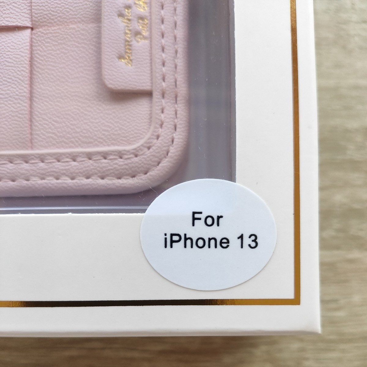 新品 サマンサタバサプチチョイス iPhone13ケース メッシュデザイン ピンク スマホケース 手帳型 アイフォン_画像9
