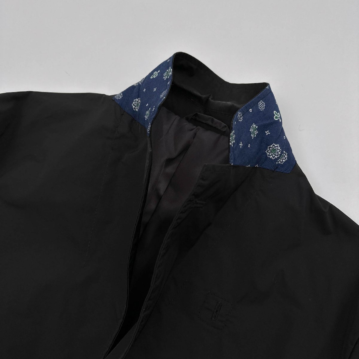 上下◆G-STAGE 多機能 セットアップ サマースーツ テーラードジャケット スラックスパンツ ( 48/50 ) 黒 ブラック 軽量 シャカシャカ生地_画像3