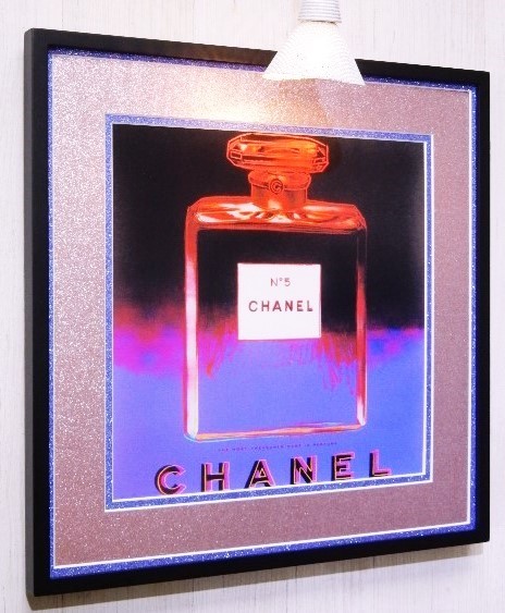 アンディ・ウォーホル/シャネル No.5/アート・プリント額装品/Andy Warhol/CHANEL No.5/ウォーホル シャネル/お洒落なインテリア/壁飾り_画像1