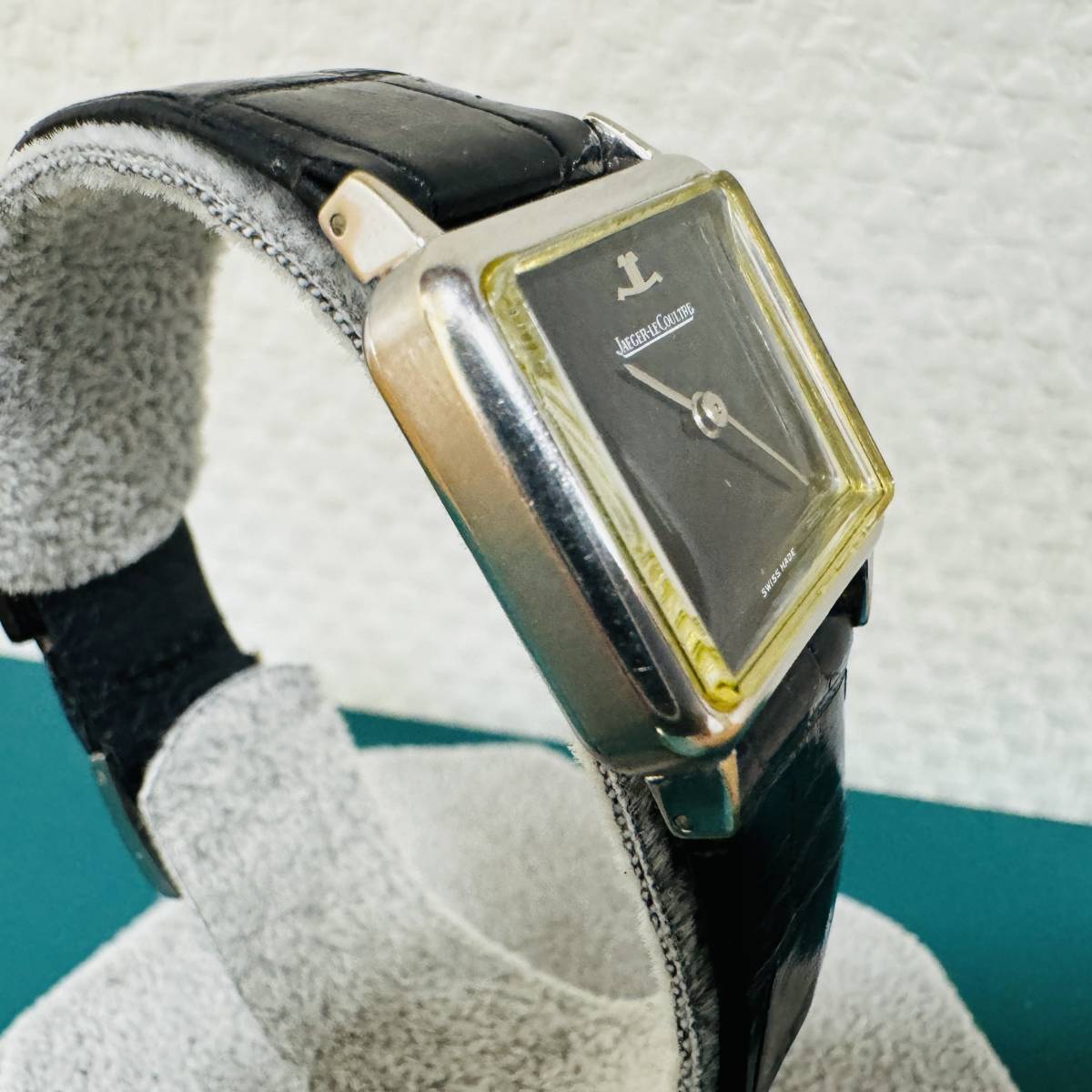 [12885] JAEGER LECOULTRE 750ケース 手巻き Cal.841 稼動品 純正ベルト＆尾錠_画像4