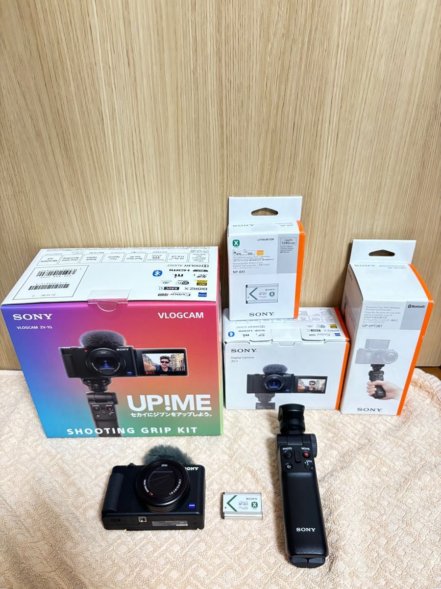 SONY VLOGCAM ZV-1G シューティンググリップキット-