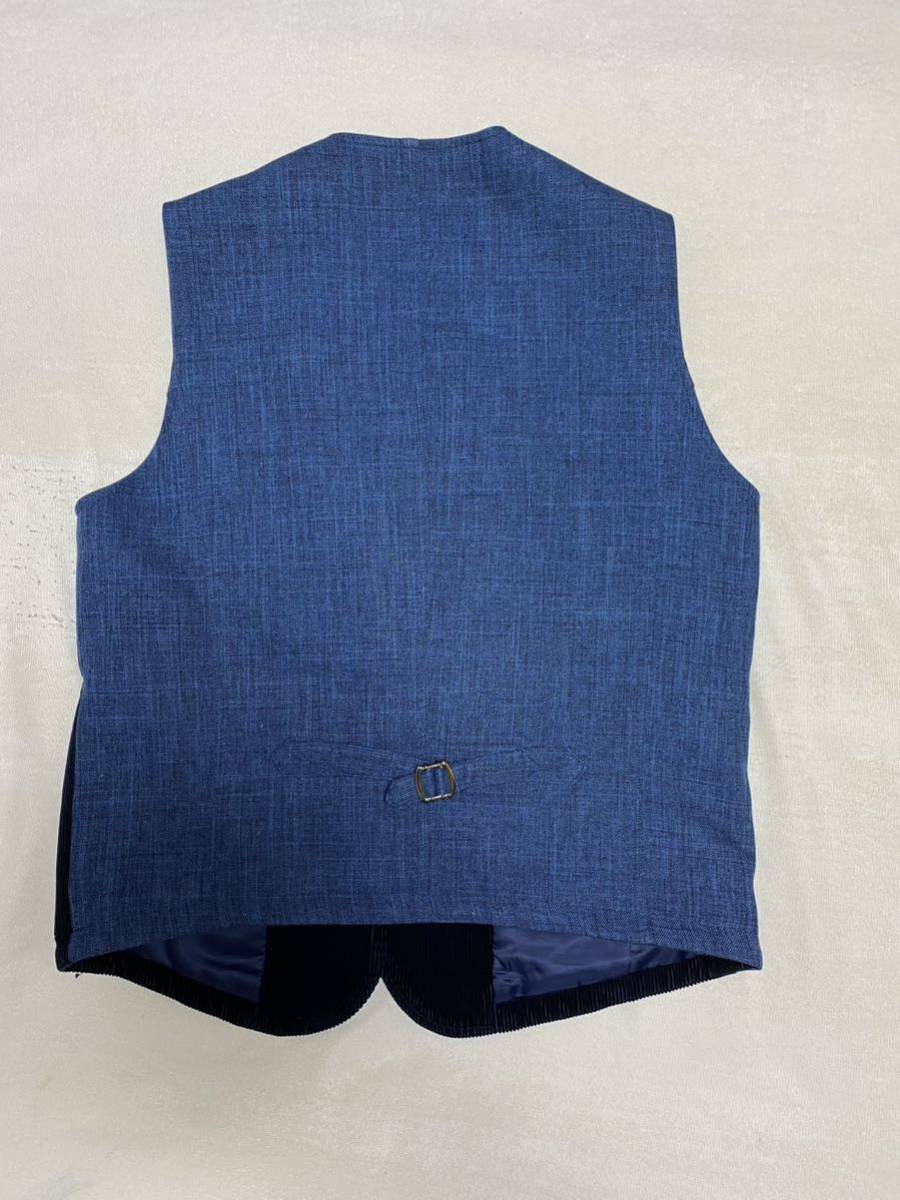 MITSUMINE 秋・冬fashion Vest Masculine Casual Slim fitチョッキ・ベストNavy-Blue_画像3