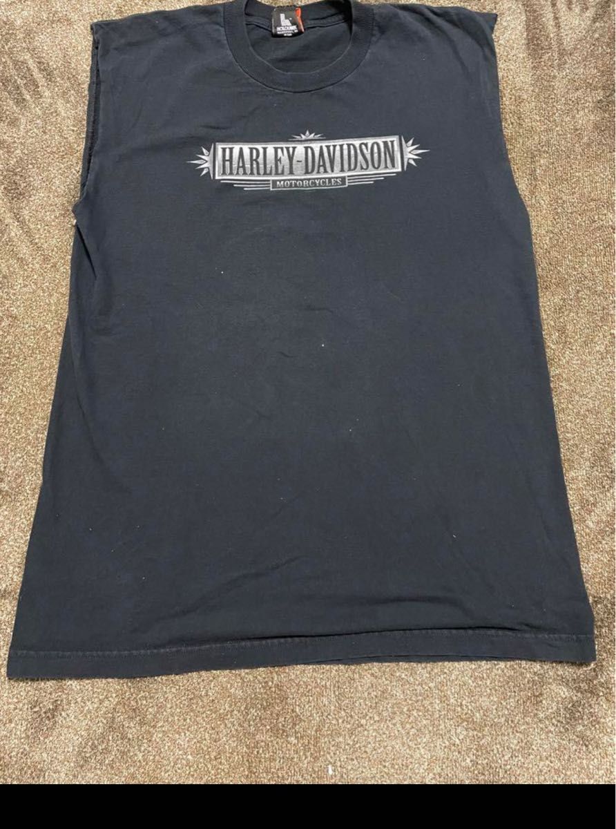 Harley-Davidson ノースリーブ　Tシャツリメイク　Mサイズ