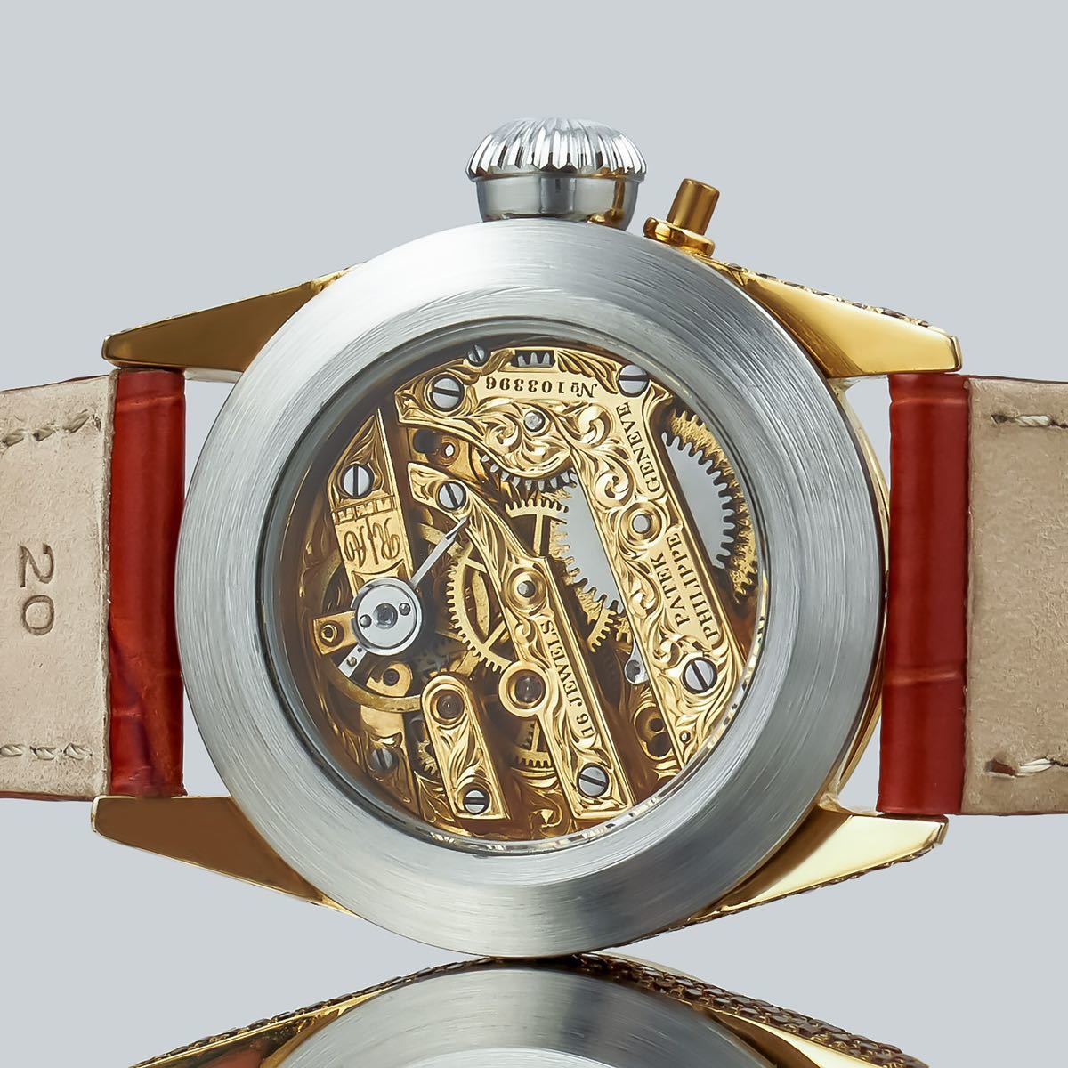 アンティーク Marriage watch Patek Philippe 懐中時計をアレンジした35mmのメンズ腕時計 半年保証 手巻き スケルトン_画像5