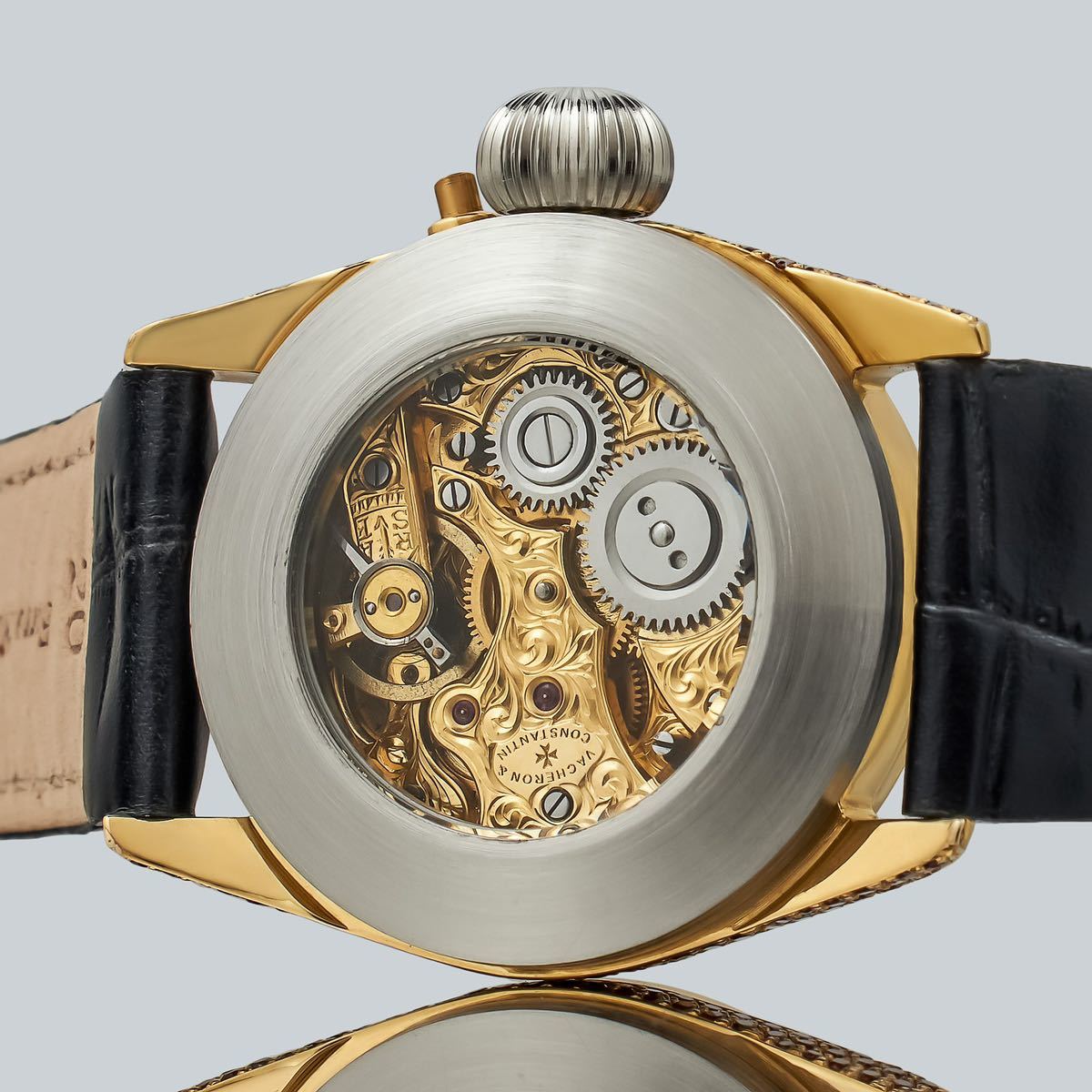 アンティーク Marriage watch VACHERON & CONSTANTIN 懐中時計をアレンジした35mm のメンズ腕時計 半年保証 手巻き スケルトン_画像2