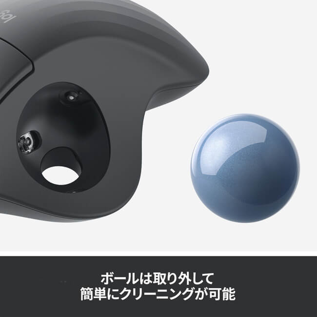 ロジクール ワイヤレスマウス トラックボール 無線 Bluetooth トラックボールマウス ワイヤレス マウス windows mac iPad 国内正規品_画像6