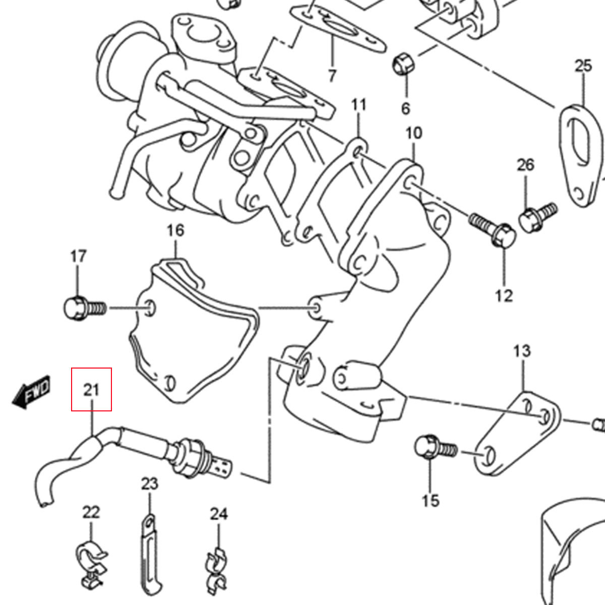 18時迄即日発送 全国送料無料 OS092 O2センサー ジムニー JB23W 1型 2型 3型 ターボ車 ラムダセンサー 18213-76G50 18213-76G51_画像6