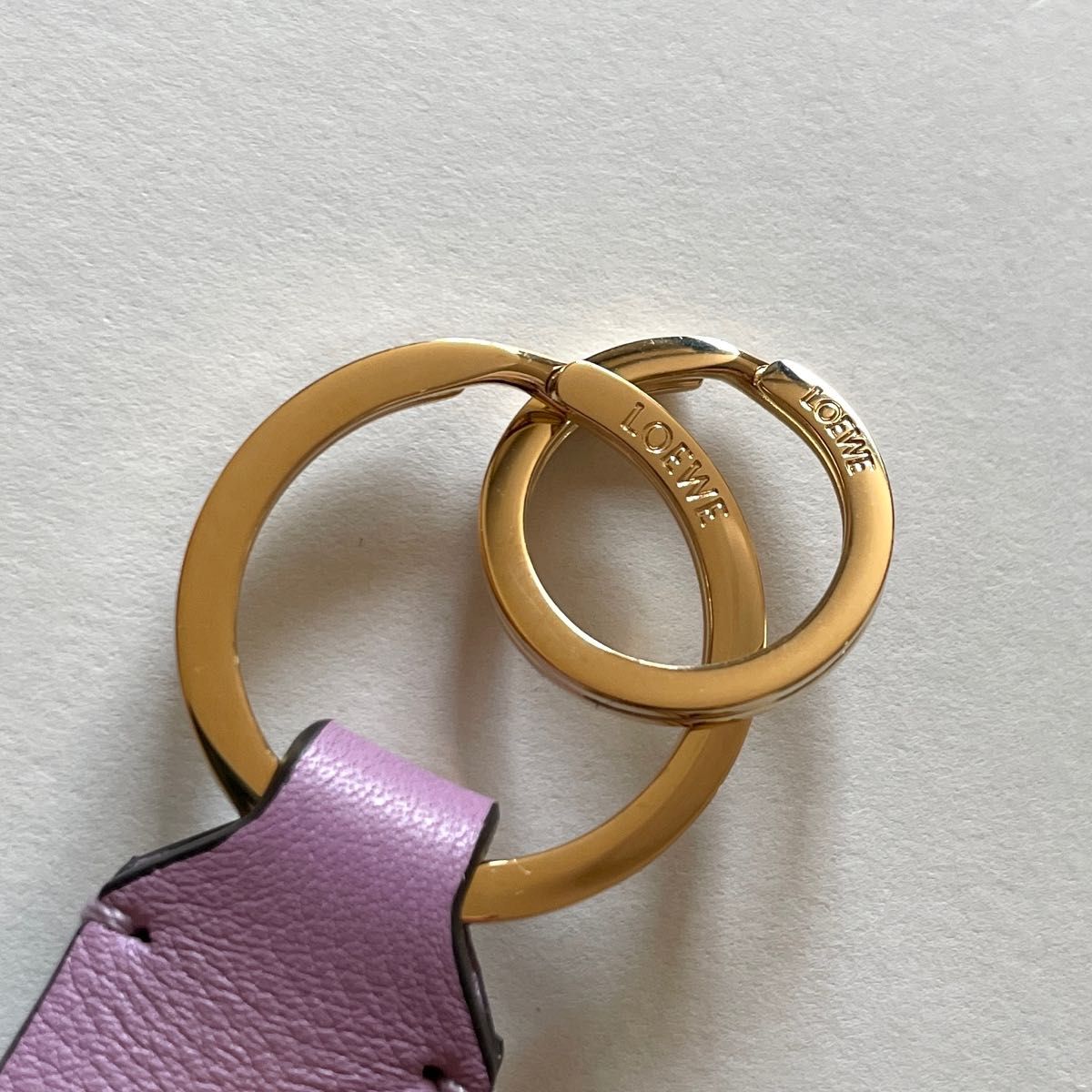 LOEWE ロエベ ブレイデッド ストラップ キーリング キーホルダー LOEWE ロエベ ブレイデッド ストラップ キーリング キーホルダー