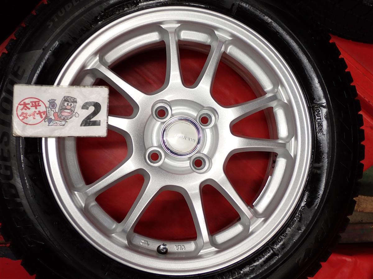 スタッドレス ECO FORME エコフォルムSE-10+ ブリヂストン ブリザックVRX2 [ 175/65R15 ] 7.5分山★ カローラ アクシオ カローラ stwt15_画像6