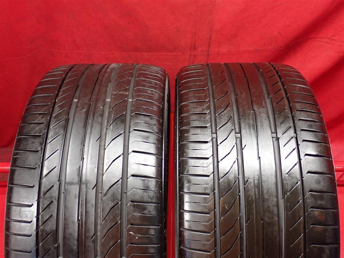 タイヤ2本 《 コンチネンタル 》 コンチ スポーツコンタクト5 SSR [ 255/35R19 96Y ]8.5分山★ ランフラットベンツCLAクラス CLSクラス n19_画像1