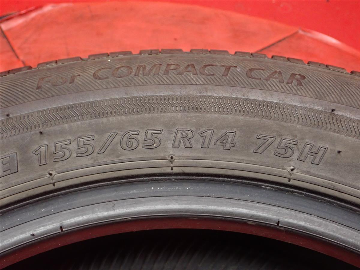 単品 タイヤ1本 《 ブリヂストン 》 エコピア NH100C [ 155/65R14 75H ] 8分山★ ワゴンR MRワゴン ウェイク ムーヴ N-WGN ekワゴン n14_画像8