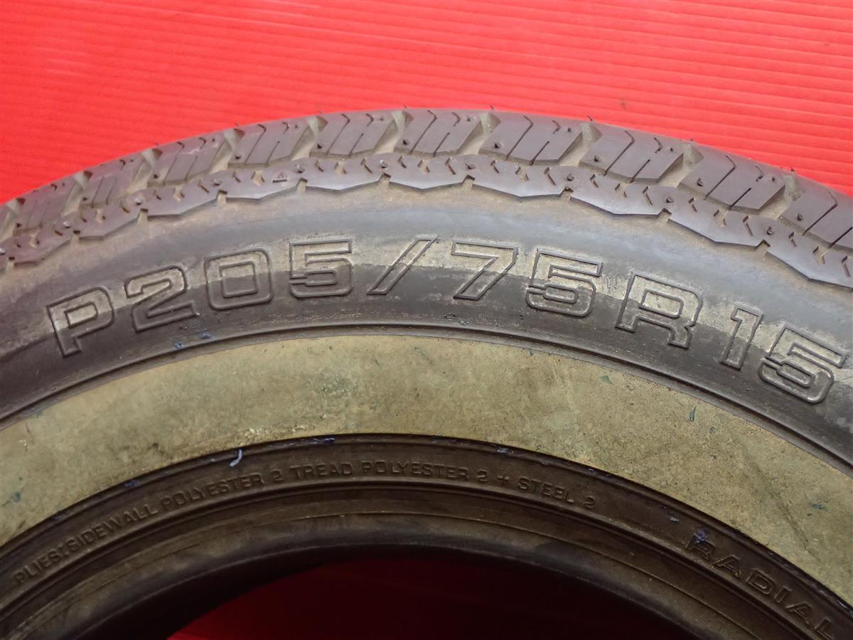 中古タイヤ 205/75R15 単品1本 ヨコハマ ラジアル 360スチール YOKOHAMA RADIAL 360STEEL 9.5分山 カスタム　イベント ホワイトレター_画像6