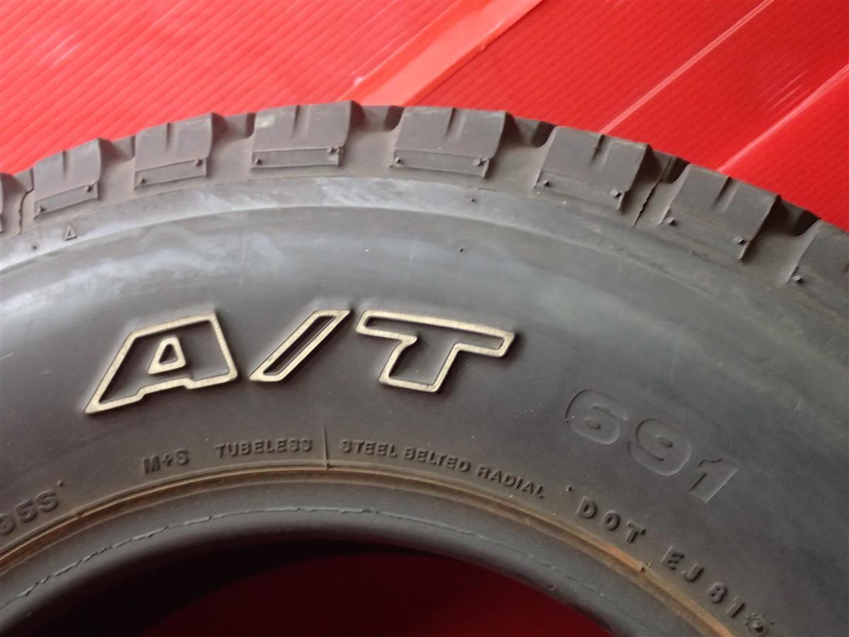 タイヤ単品 1本 珍品 《 ブリヂストン 》デューラー A/T691 [ 27/8.5R14 95S ]7分山★ イベント カスタム リフトアップ ホワイトレター n14_画像6