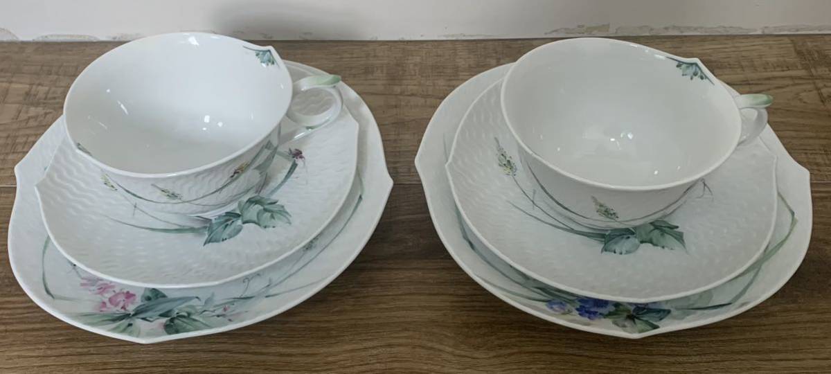 マイセン C&S Meissen 森の声 カップソーサー 波の戯れ 2客 カップ