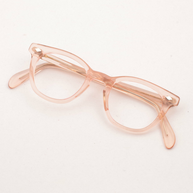 幻 1960年代 American Optical AO アメリカンオプテイカル ボシュロム B&L USS 米軍 アメリカ製 フレッシュ ピンク アーネル メガネ A1392