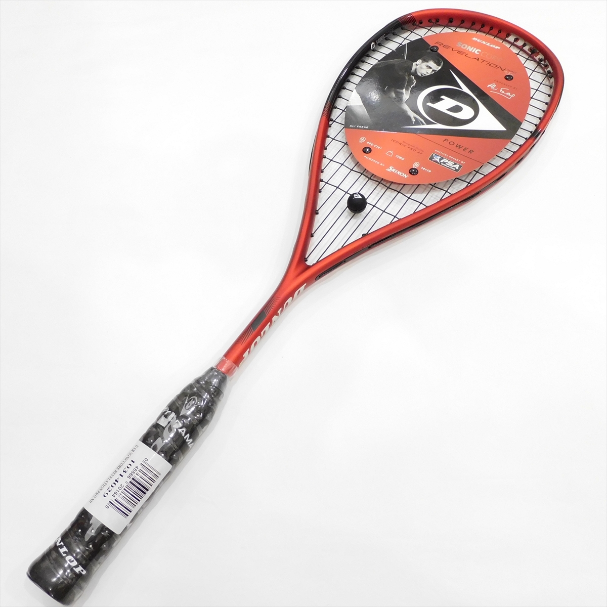 送料込・新品/スカッシュラケット・ダンロップ・DUNLOP SONIC CORE REVELATION PRO/レヴェレーション プロ/テクニファイバー/125XS/X-TOP_画像8