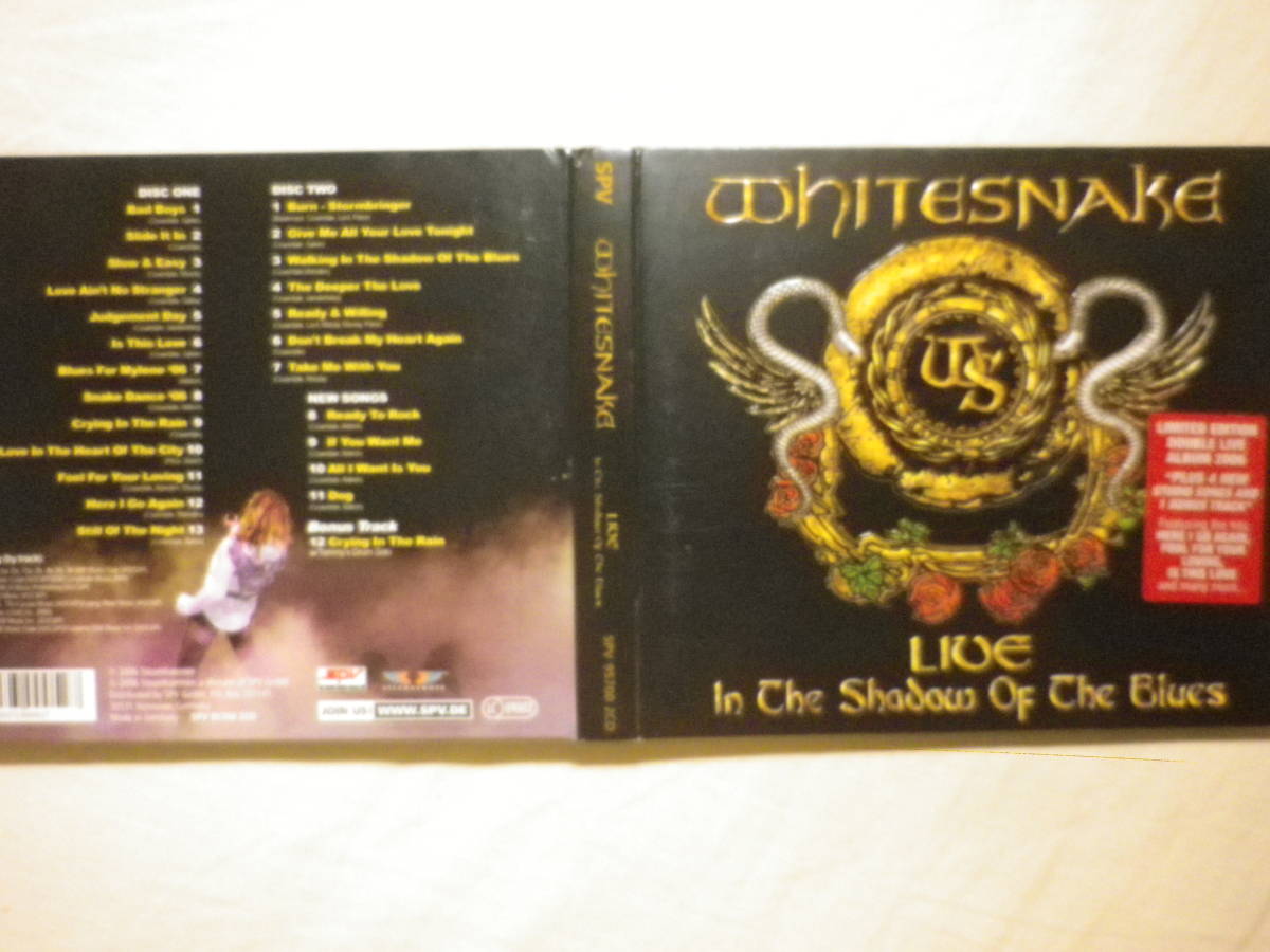 『Whitesnake/Live In The Shadow Of The Blues(2006)』(SPV 95700,ドイツ盤,2CD,ライブ音源,Digipak,Bad Boys,Burn,Here I Go Again)_画像6