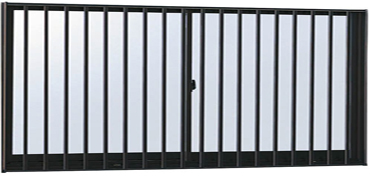 アルミサッシ YKK 縦格子付 引違い窓W1690×H770 (16507)複層-