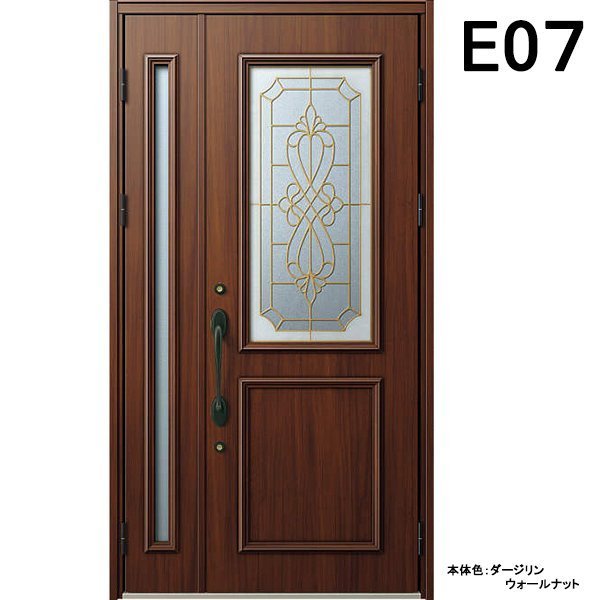 アルミサッシ YKK 玄関ドア ヴェナートD30　親子 E07 断熱　W1235×H2330