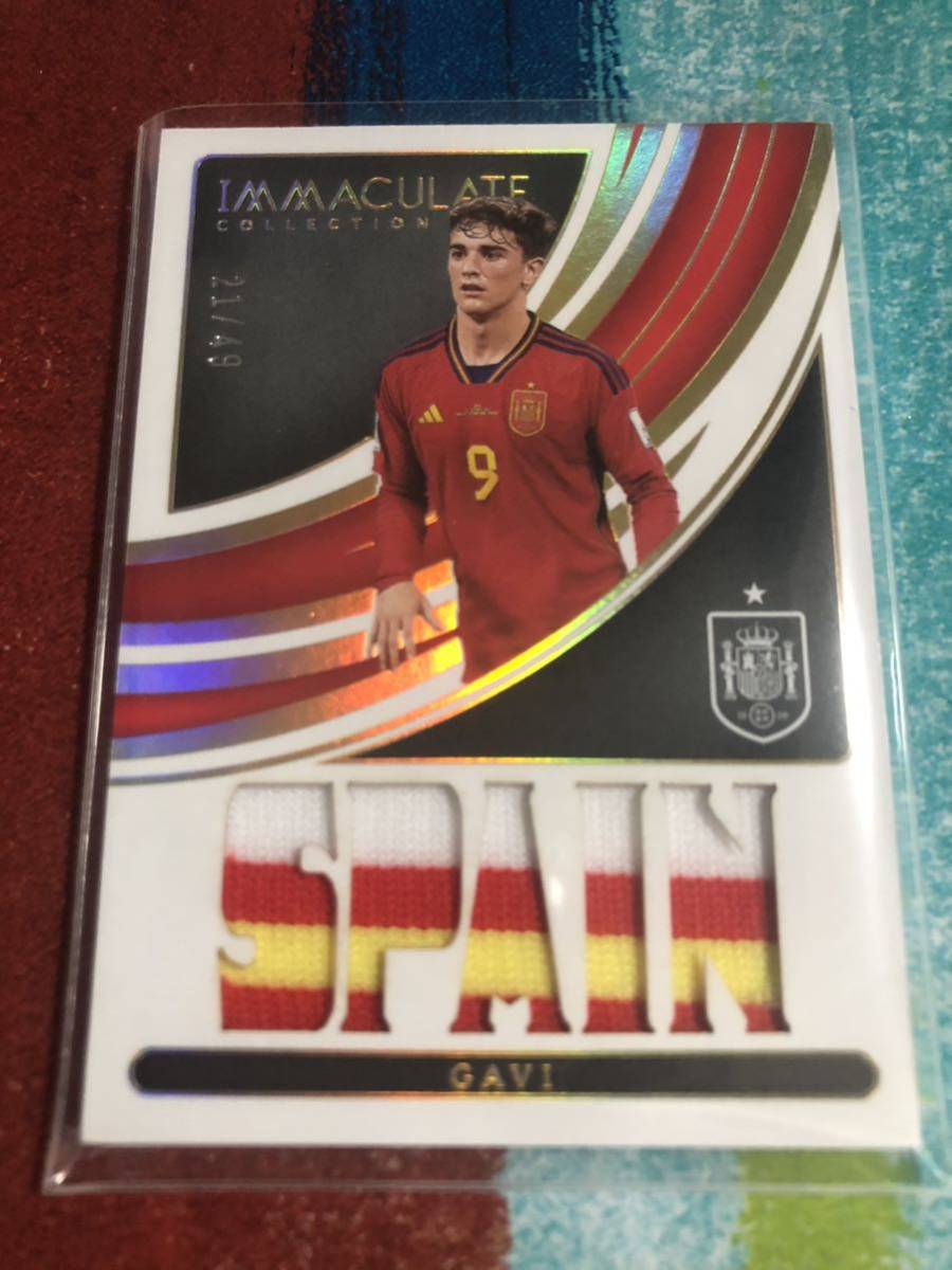 21/49 ガビ PANINI IMMACULATE COLLECTION SOCCER SPAIN GAVI スペイン代表 メモラビリア_画像1