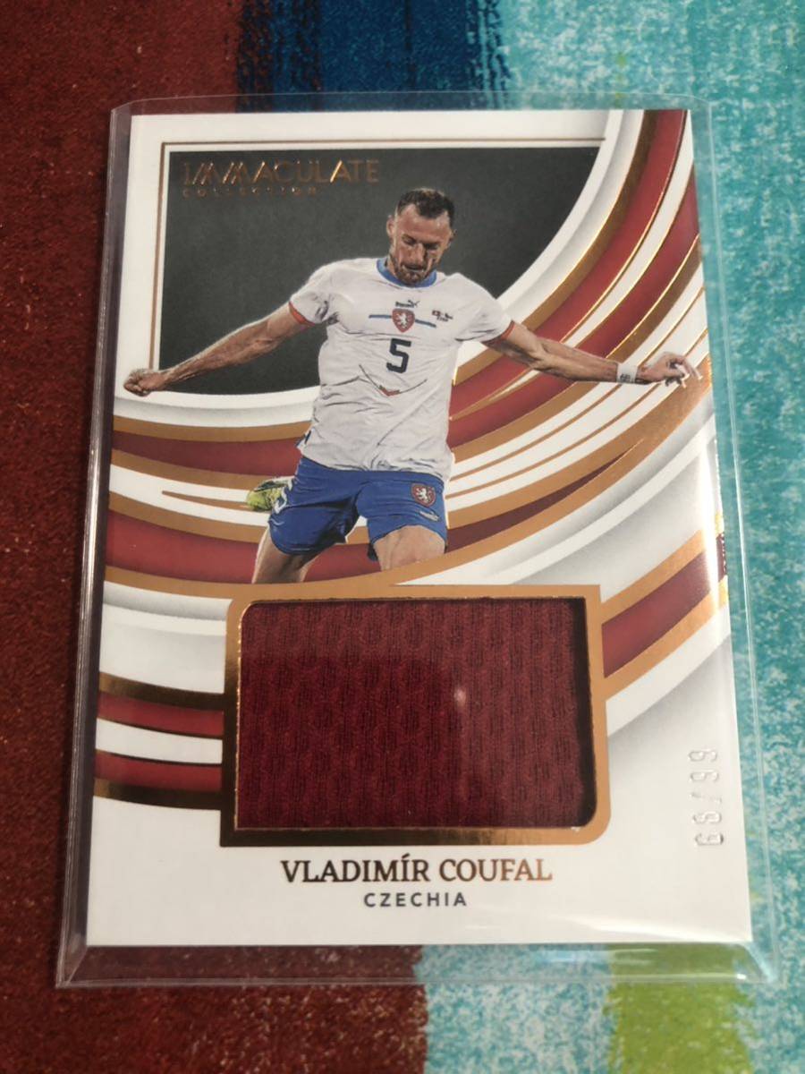 68/99 ヴラディミールツォウファル PANINI IMMACULATE COLLECTION SOCCER CZECHIA VLADIMIR COUFAL チェコ代表 メモラビリア_画像1