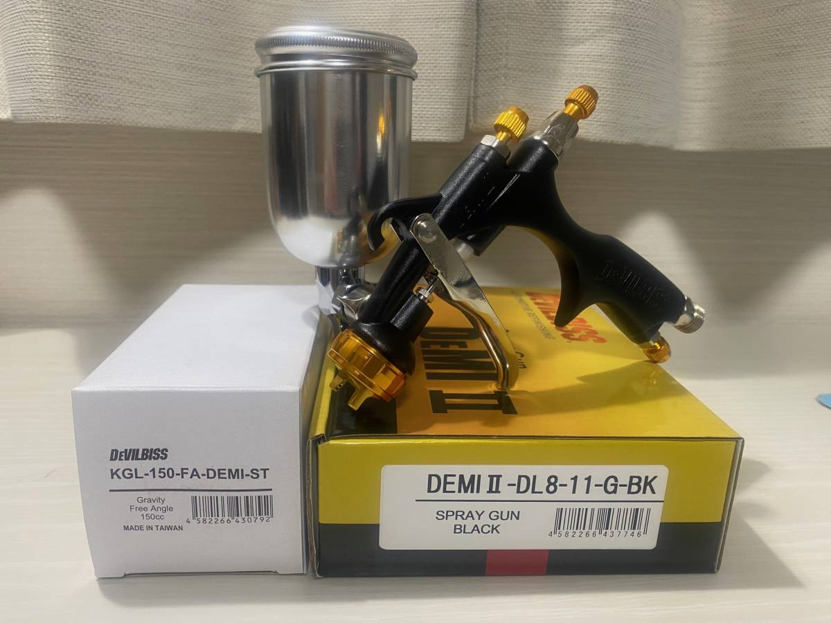 デビルビス スプレーガン DEMIⅡ デミ2 限定ブラックモデル デビルビス スプレーガン DEMIⅡ デミ2 限定ブラックモデル