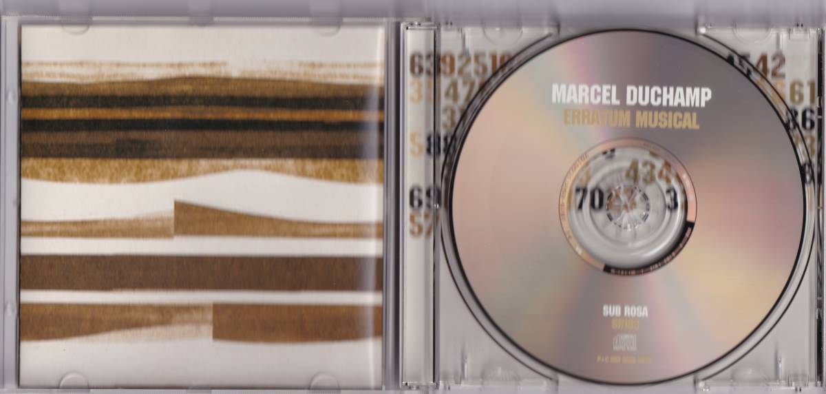 Marcel Duchamp, Stephane Ginsburgh / Erratum Musical - 7 Variations On A Draw Of 88 Notes / CD / Sub Rosa / SR183_画像3