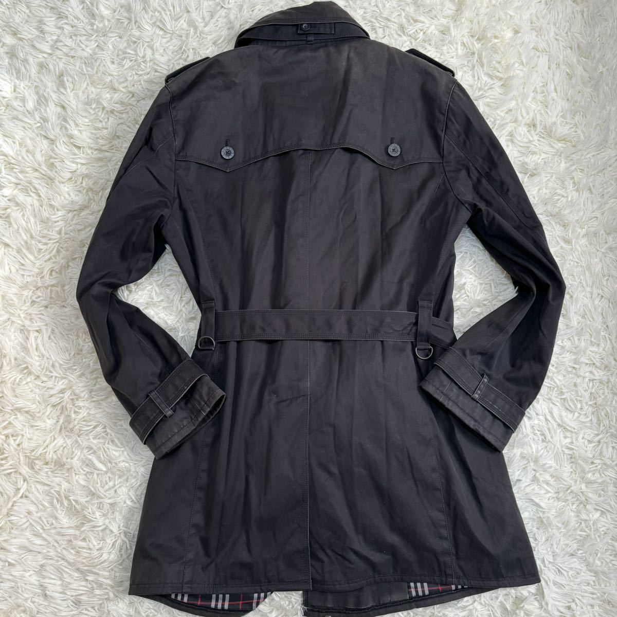 1円 Lサイズ 美品 BURBERRY BLACK LABEL バーバリーブラックレーベル