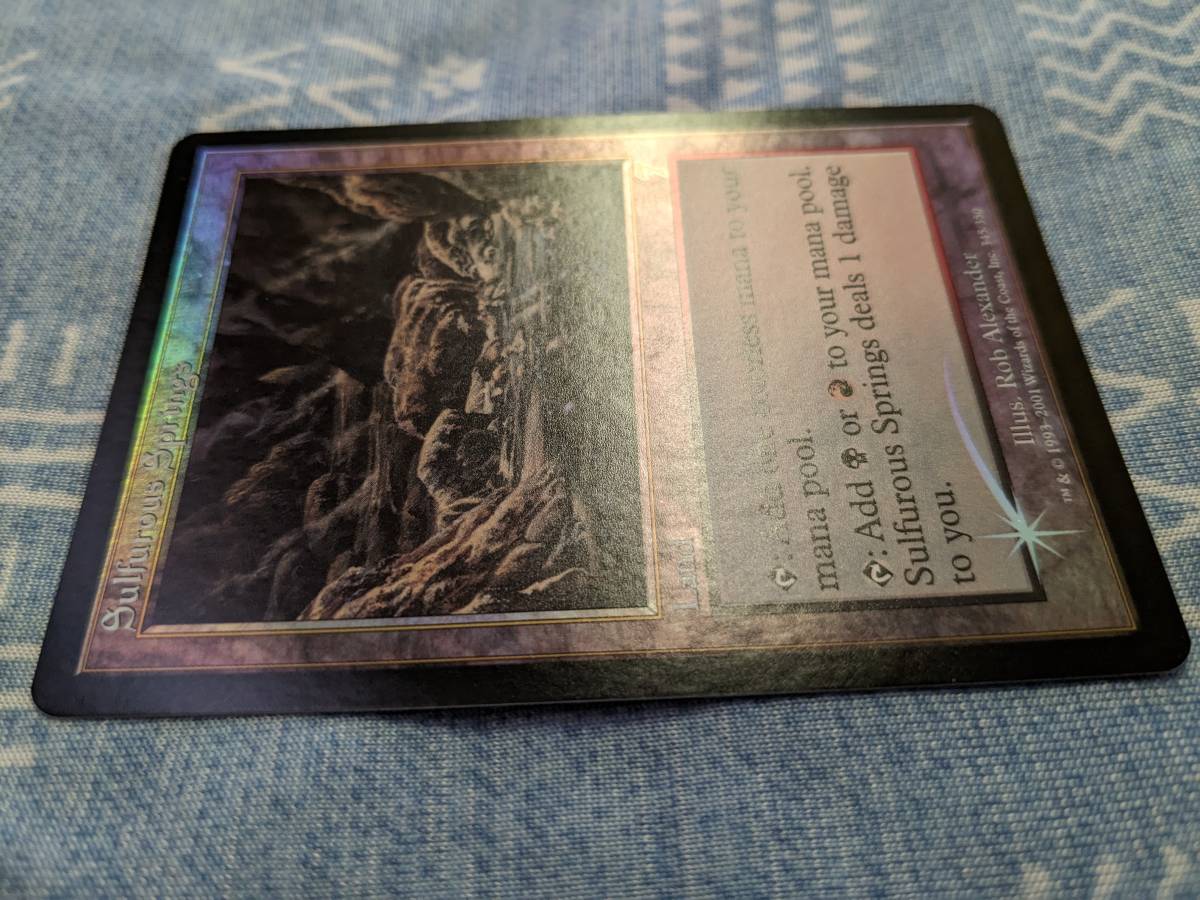 お得な特別割引価格) MTG【Foil/英】硫黄泉/Sulfurous Springs [7ED
