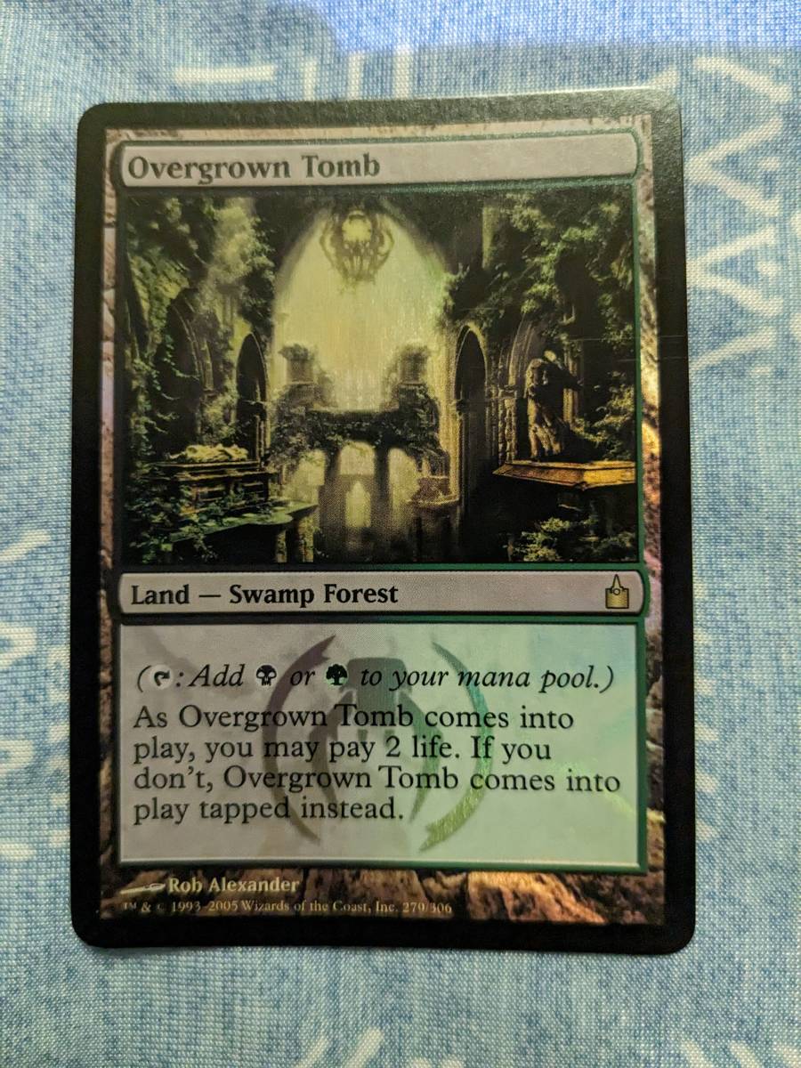 初回限定お試し価格】 MTG【Foil/英】草むした墓/Overgrown Tomb [RAV