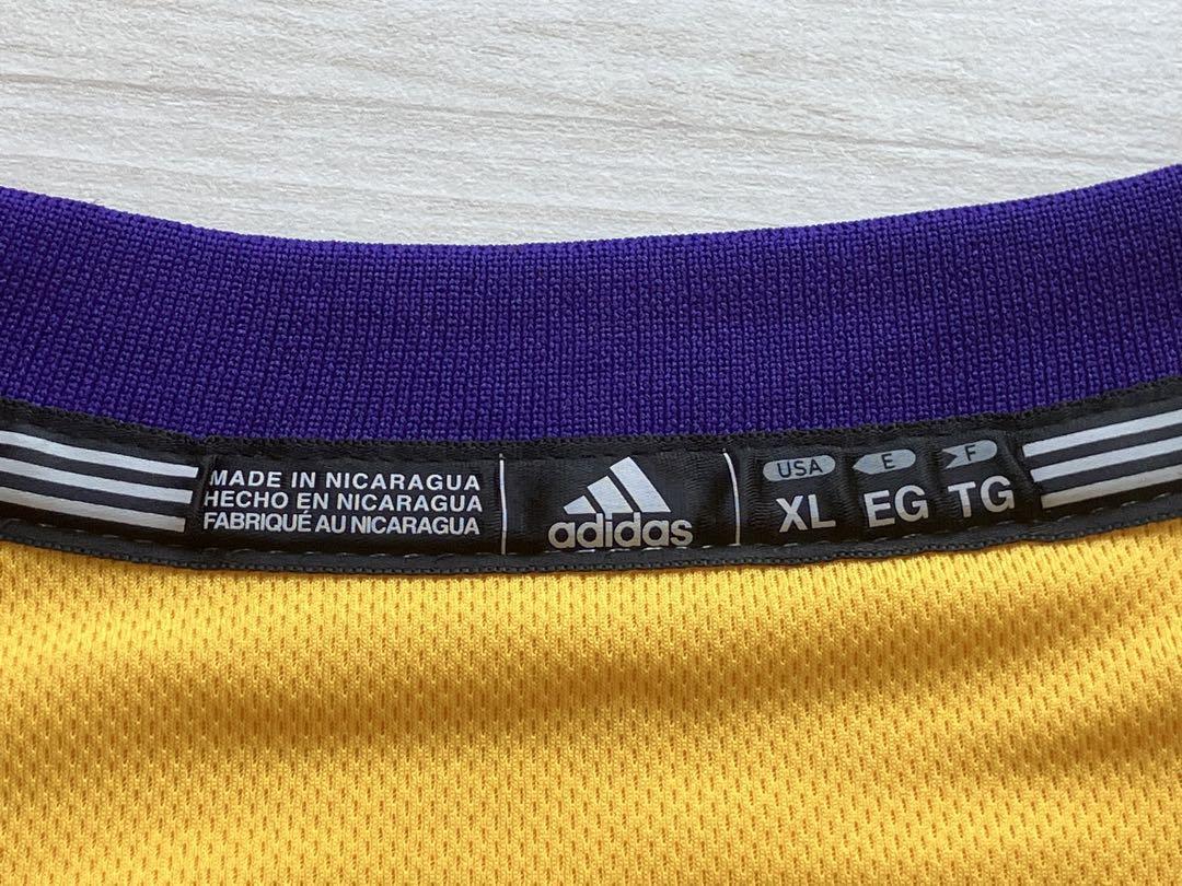 【希少】 LAKERS ドワイト・ハワード NBA ロサンゼルス・レイカーズ adidas アディダス ユニフォーム ジャージ バスケ XL　美品_画像8