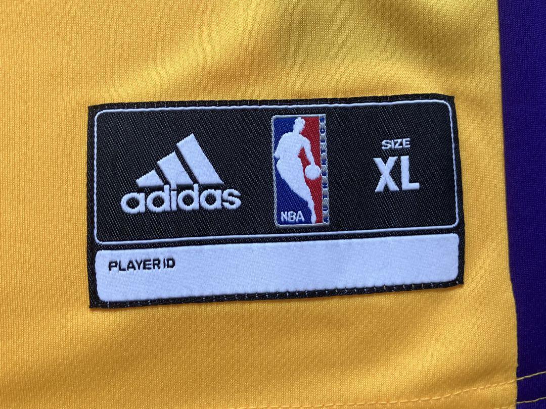 【希少】 LAKERS ドワイト・ハワード NBA ロサンゼルス・レイカーズ adidas アディダス ユニフォーム ジャージ バスケ XL　美品_画像7