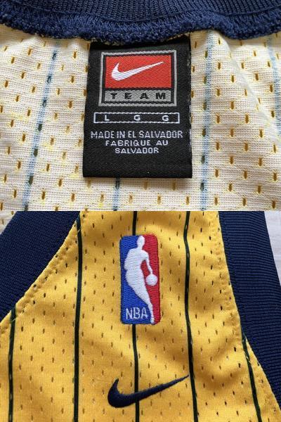 希少！ 90s NBA レジー・ミラー PACERS インディアナ・ペイサーズ MILLER ナイキ NIKE製 ユニフォーム　オーセンティック　ジャージ　美品_画像9