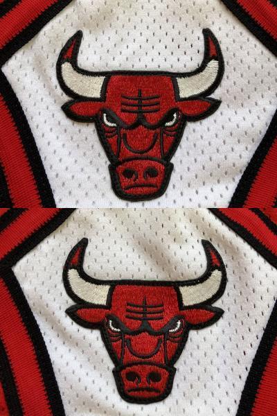 希少品 90s NBA BULLS シカゴ・ブルズ Champion チャンピオン オーセンティック バスパン ショーツ ユニフォーム 当時物 刺繍 ジョーダン