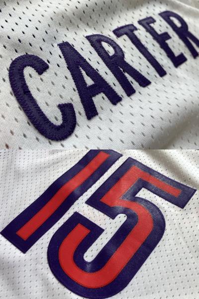 【希少】 NBA RAPTORS ビンス・カーター CARTER #15 トロント・ラプターズ NIKE　ナイキ製　ユニフォーム　ジャージ　刺繍_画像7