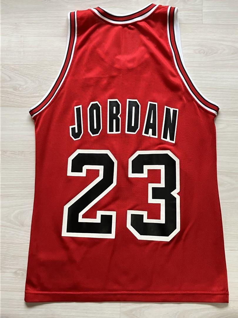 希少！ NBA BULLS マイケル・ジョーダン JORDAN #23 シカゴ・ブルズ Champion チャンピオン ヴィンテージ ユニフォームの画像3