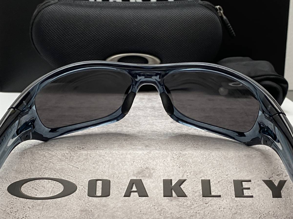 偏光★OAKLEYオークリー PITBULLピットブル CrystalBlackクリスタルブラック/POLARIZEDミラーレンズ アジアンフィット USA製サングラス_画像9