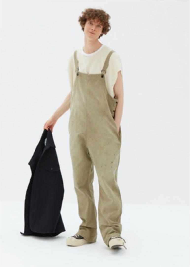 visvim f.i.l OVERALLS G.CORDS OLIVE 4/泥染め ダメージ加工 ict indigo camping trailer THORSON KERCHIEF DOWN JKT レザー_画像1