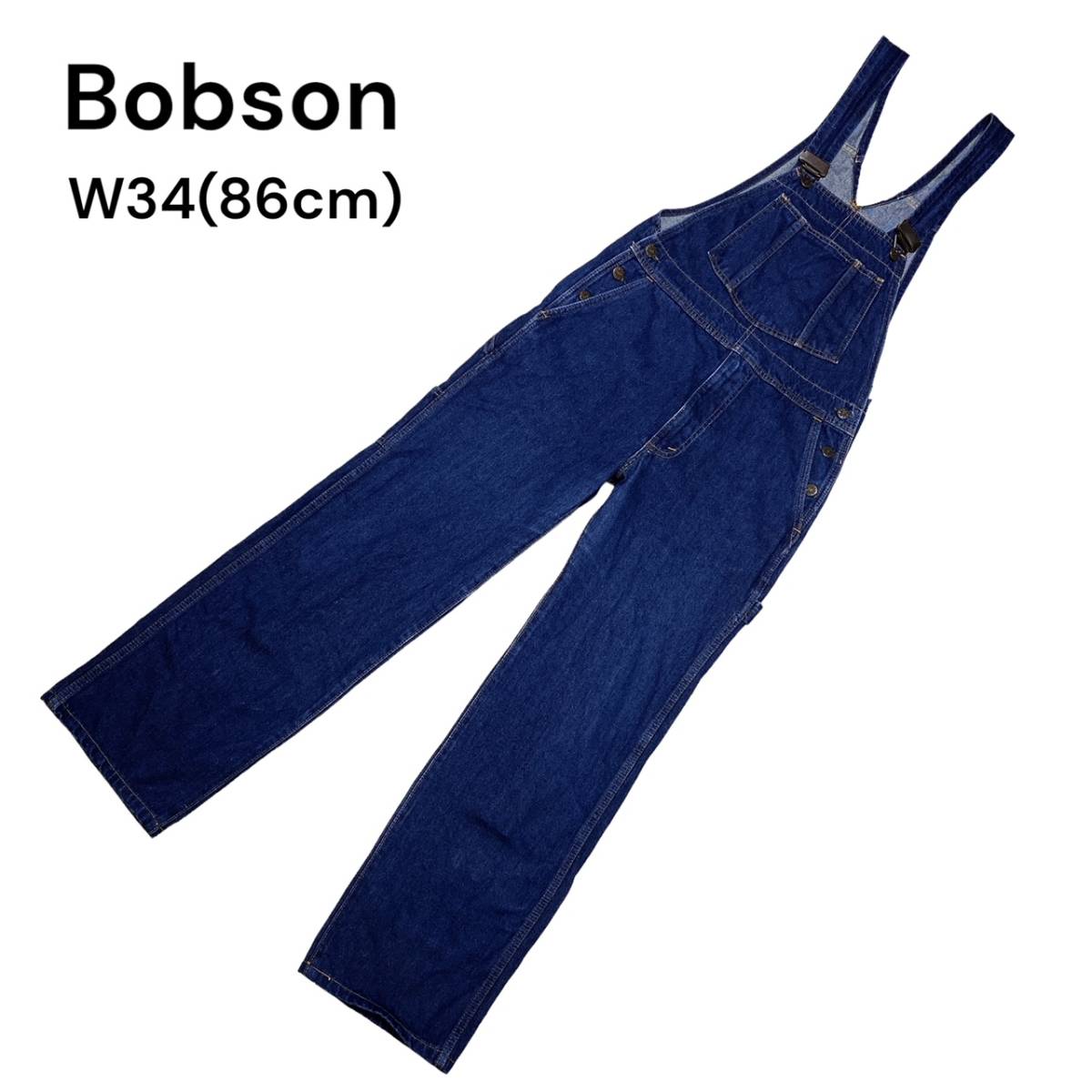 【BOBSON】ボブソン オーバーオール W34（86cm）_画像1