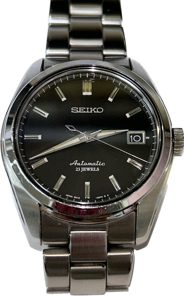 ★1円スタート　セイコー メカニカル SARB033　SEIKO 6R15 腕時計 黒盤面　自動巻　裏スケ　希少モデル！