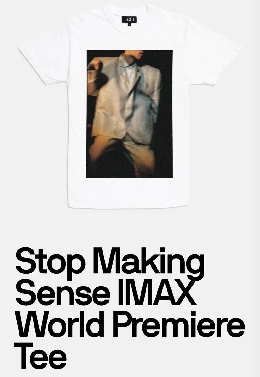 新品未開封　完売品　Stop Making Sence A24公式Tシャツ