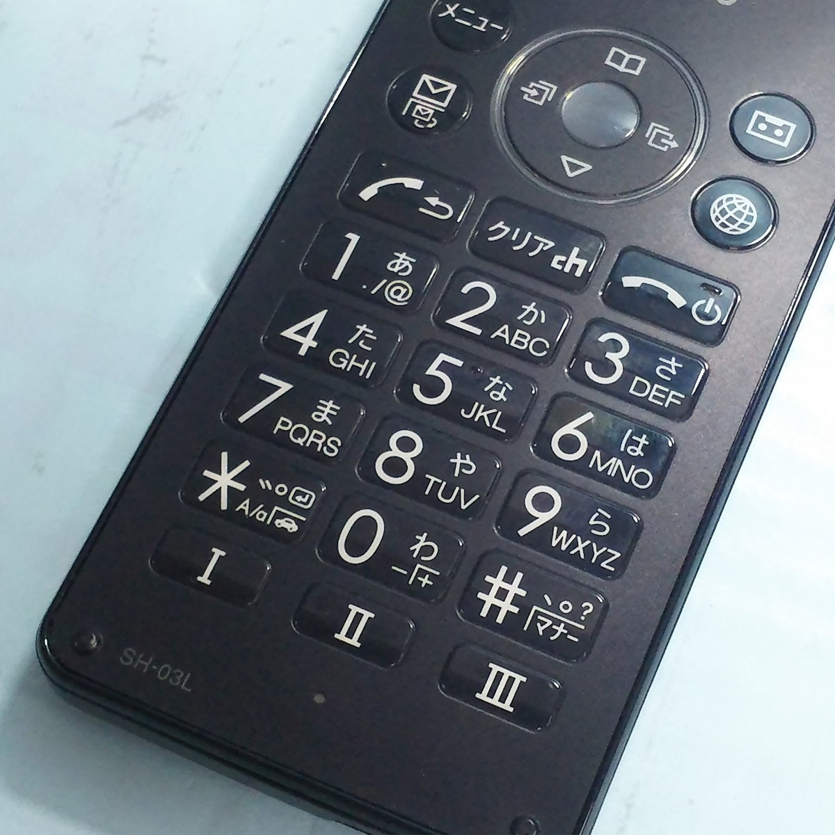 docomo SHARP SH-03L ブラック ビジネス向け カメラレスケータイ 本体 白ロム SIMロック解除済み SIMフリー 207816_画像5